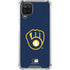 MLB Milwaukee Brewers - Solid Distressed Galaxy A12 Clear Case