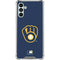 MLB Milwaukee Brewers - Solid Distressed Galaxy A13 5G Clear Case