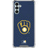 MLB Milwaukee Brewers - Solid Distressed Galaxy A13 5G Clear Case