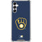 MLB Milwaukee Brewers - Solid Distressed Galaxy A14 5G Clear Case