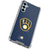MLB Milwaukee Brewers - Solid Distressed Galaxy A14 5G Clear Case