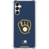 MLB Milwaukee Brewers - Solid Distressed Galaxy A15 5G Clear Case