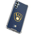 MLB Milwaukee Brewers - Solid Distressed Galaxy A15 5G Clear Case