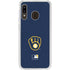 MLB Milwaukee Brewers - Solid Distressed Galaxy A20 Clear Case