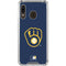 MLB Milwaukee Brewers - Solid Distressed Galaxy A30 Clear Case