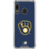 MLB Milwaukee Brewers - Solid Distressed Galaxy A30 Clear Case