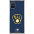 MLB Milwaukee Brewers - Solid Distressed Galaxy A51 5G Clear Case
