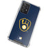 MLB Milwaukee Brewers - Solid Distressed Galaxy A52 5G Clear Case