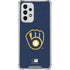 MLB Milwaukee Brewers - Solid Distressed Galaxy A53 5G Clear Case