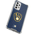 MLB Milwaukee Brewers - Solid Distressed Galaxy A53 5G Clear Case