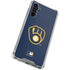 MLB Milwaukee Brewers - Solid Distressed Galaxy A54 5G Clear Case