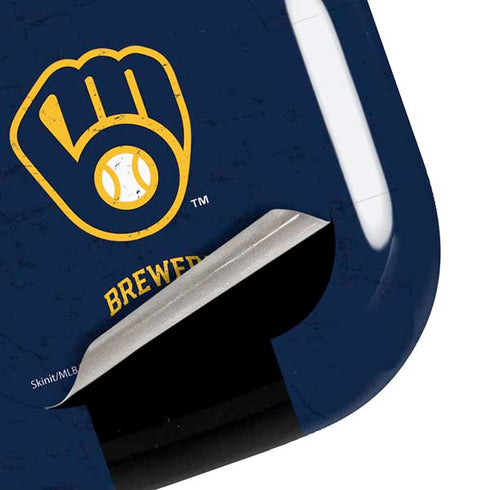 MLB Milwaukee Brewers - Solid Distressed Galaxy Buds Pro Skin