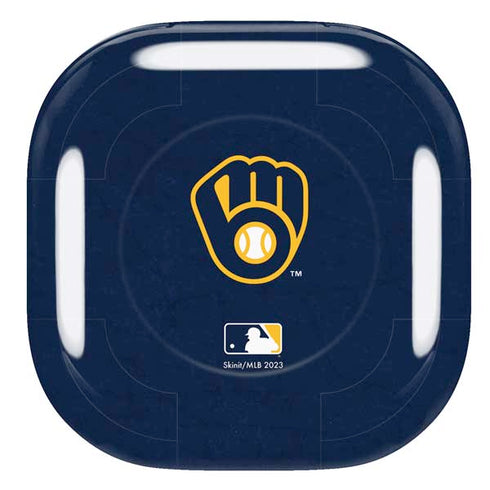 MLB Milwaukee Brewers - Solid Distressed Galaxy Buds Pro Skin