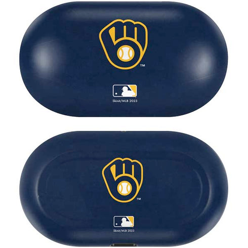 MLB Milwaukee Brewers - Solid Distressed Galaxy Buds Skin
