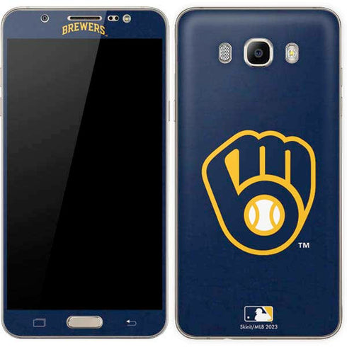 MLB Milwaukee Brewers - Solid Distressed Galaxy J7 Skin