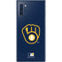 MLB Milwaukee Brewers - Solid Distressed Galaxy Note 10 Skin