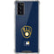 MLB Milwaukee Brewers - Solid Distressed Galaxy Note20 5G Clear Case