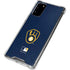 MLB Milwaukee Brewers - Solid Distressed Galaxy Note20 5G Clear Case