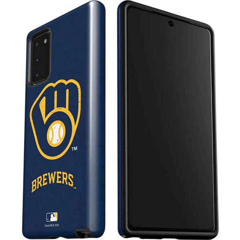 MLB Milwaukee Brewers - Solid Distressed Galaxy Note20 5G Pro Case