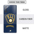 MLB Milwaukee Brewers - Solid Distressed Galaxy Note20 5G Skin