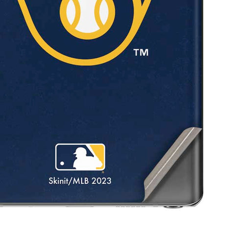 MLB Milwaukee Brewers - Solid Distressed Galaxy Note20 5G Skin