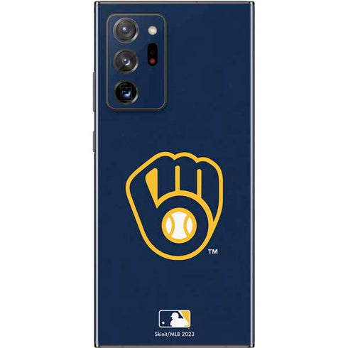 MLB Milwaukee Brewers - Solid Distressed Galaxy Note20 Ultra 5G Skin
