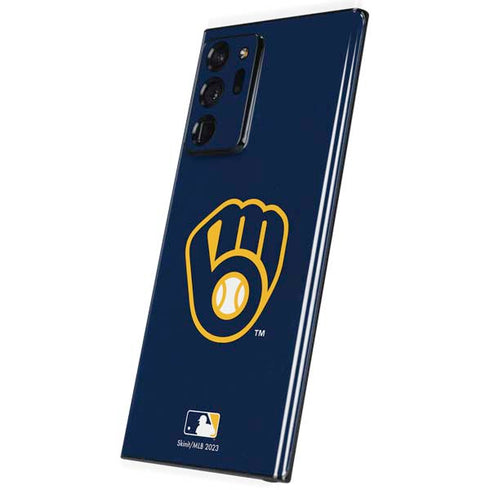 MLB Milwaukee Brewers - Solid Distressed Galaxy Note20 Ultra 5G Skin