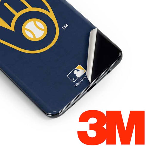 MLB Milwaukee Brewers - Solid Distressed Galaxy S10 Plus Skin