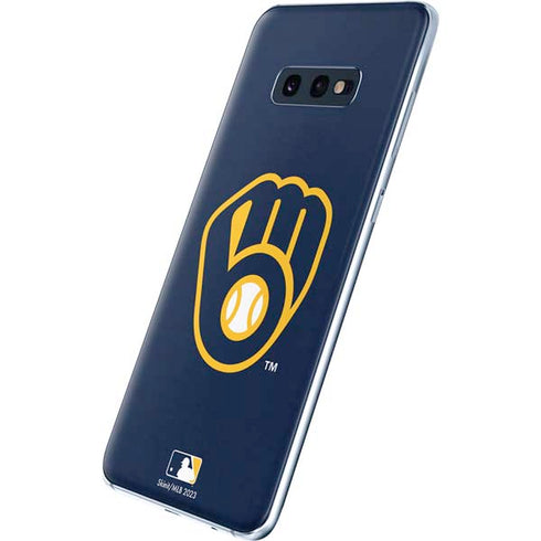 MLB Milwaukee Brewers - Solid Distressed Galaxy S10e Skin