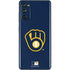 MLB Milwaukee Brewers - Solid Distressed Galaxy S20 Fan Edition Skin