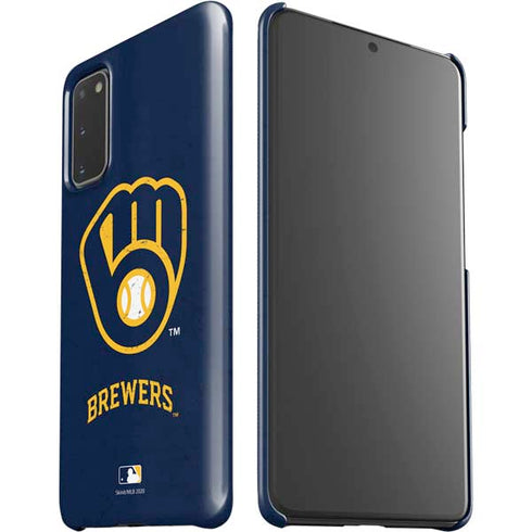 MLB Milwaukee Brewers - Solid Distressed Galaxy S20 Lite Case