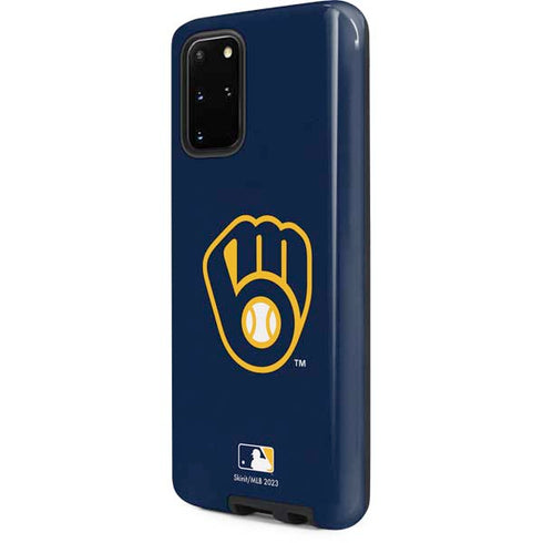 MLB Milwaukee Brewers - Solid Distressed Galaxy S20 Plus Pro Case