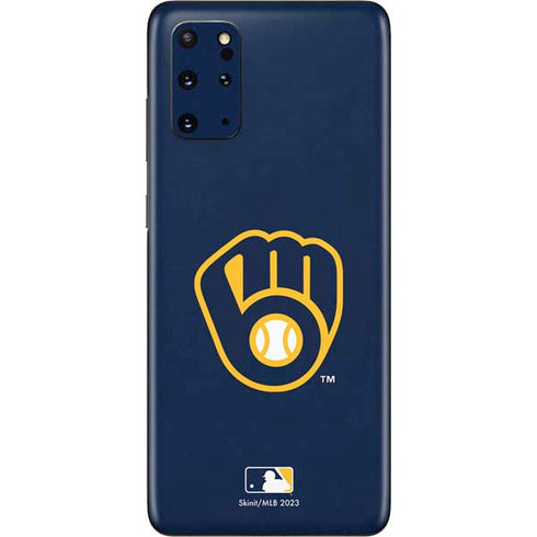 MLB Milwaukee Brewers - Solid Distressed Galaxy S20 Plus Skin