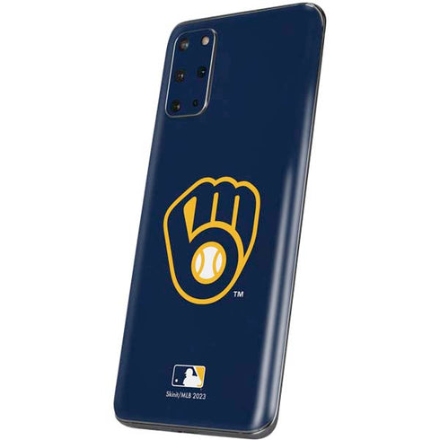 MLB Milwaukee Brewers - Solid Distressed Galaxy S20 Plus Skin