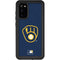 MLB Milwaukee Brewers - Solid Distressed Galaxy S20 Waterproof Case