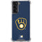 MLB Milwaukee Brewers - Solid Distressed Galaxy S21 5G Clear Case