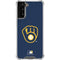 MLB Milwaukee Brewers - Solid Distressed Galaxy S21 Plus 5G Clear Case
