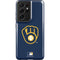 MLB Milwaukee Brewers - Solid Distressed Galaxy S21 Ultra 5G Pro Case