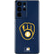 MLB Milwaukee Brewers - Solid Distressed Galaxy S21 Ultra 5G Skin