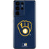 MLB Milwaukee Brewers - Solid Distressed Galaxy S21 Ultra 5G Skin