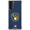 MLB Milwaukee Brewers - Solid Distressed Galaxy S22 Clear Case