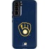 MLB Milwaukee Brewers - Solid Distressed Galaxy S22 Plus Pro Case