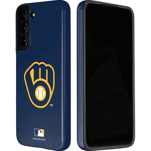 MLB Milwaukee Brewers - Solid Distressed Galaxy S22 Plus Pro Case