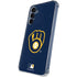 MLB Milwaukee Brewers - Solid Distressed Galaxy S24 Clear Case
