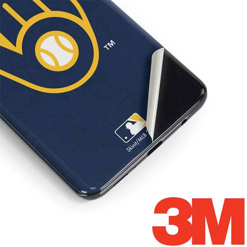 MLB Milwaukee Brewers - Solid Distressed Galaxy S9 Skin
