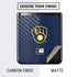 MLB Milwaukee Brewers - Solid Distressed Galaxy Z Flip Skin