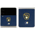 MLB Milwaukee Brewers - Solid Distressed Galaxy Z Flip3 5G Skin