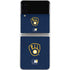 MLB Milwaukee Brewers - Solid Distressed Galaxy Z Flip4 5G Skin
