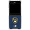 MLB Milwaukee Brewers - Solid Distressed Galaxy Z Flip5 5G Clear Case