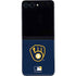 MLB Milwaukee Brewers - Solid Distressed Galaxy Z Flip5 5G Skin